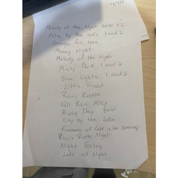 31 paintings for sharon