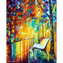 WHEN SHE LEFT— PALETTE KNIFE Oil Painting On Canvas By Leonid Afremov ...