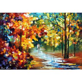 THE SPIRIT STROLL — PALETTE KNIFE Oil Painting On Canvas By Leonid ...