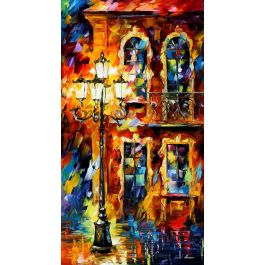 LAS VEGAS — PALETTE KNIFE Oil Painting On Canvas By Leonid Afremov