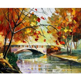 AUTUMN CALM — PALETTE KNIFE Oil Painting On Canvas By Leonid Afremov ...