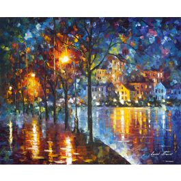 MUSIC OF THE NIGHT— PALETTE KNIFE Oil Painting On Canvas By Leonid ...