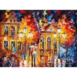 NIGHT SHINE — PALETTE KNIFE Oil Painting On Canvas By Leonid Afremov ...