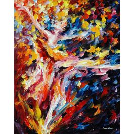 WHIRLWIND DANCE — PALETTE KNIFE Oil Painting On Canvas By Leonid ...