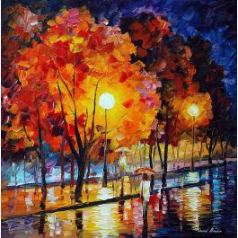 ROMANTIC TIME — PALETTE KNIFE Oil Painting On Canvas By Leonid Afremov ...