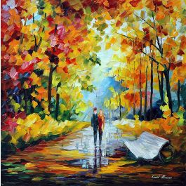 FALL'S CHARM — PALETTE KNIFE Oil Painting On Canvas By Leonid Afremov ...