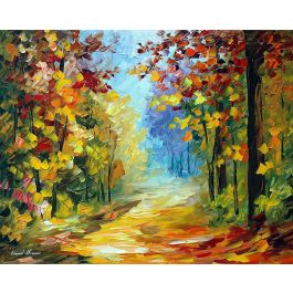 EARLY MORNING IN THE WOODS — PALETTE KNIFE Oil Painting On Canvas By ...