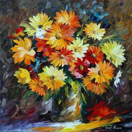 THE COLORS OF LEAVING SUMMER — PALETTE KNIFE Oil Painting On Canvas By ...