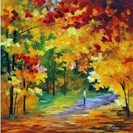 FULGENT FALL — PALETTE KNIFE Oil Painting On Canvas By Leonid Afremov ...