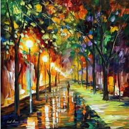 GREEN DREAMS — PALETTE KNIFE Oil Painting On Canvas By Leonid Afremov ...