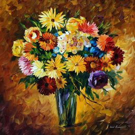 HOT NIGHT — PALETTE KNIFE Oil Painting On Canvas By Leonid Afremov ...