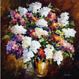 EVENING LILAC — PALETTE KNIFE Oil Painting On Canvas By Leonid Afremov ...