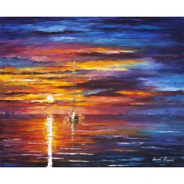 afremov, original, oil, painting, palette knife, impressionist ...