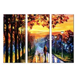 EVENING STROLL — PALETTE KNIFE Oil Painting On Canvas By Leonid Afremov ...