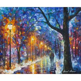 Warmed by Love - PALETTE KNIFE Oil Painting On Canvas By Leonid Afremov ...