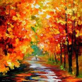 GOLD EXPANSE — PALETTE KNIFE Oil Painting On Canvas By Leonid Afremov ...