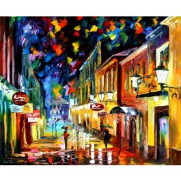 NIGHT ETUDE — PALETTE KNIFE Oil Painting On Canvas By Leonid Afremov ...