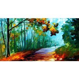 FRESH FOREST — PALETTE KNIFE Oil Painting On Canvas By Leonid Afremov ...