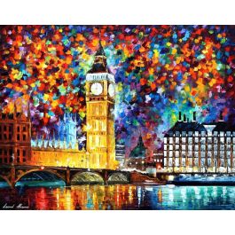 BIG BEN LONDON 2012 — PALETTE KNIFE Oil Painting On Canvas By Leonid ...