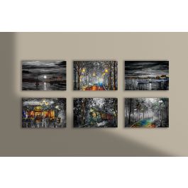 Set of 6 paintings