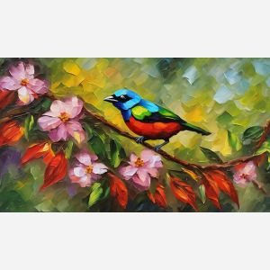 RED-NECKED TANAGER