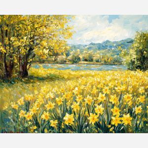 GOLDEN DAFFODILS FIELD