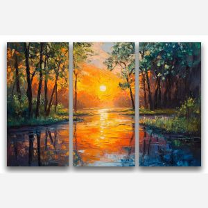 SUMMER FOREST REFLECTION - SET OF 3