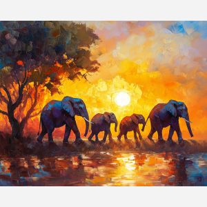 ELEPHANT SUNSET PATH