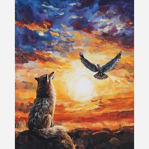COYOTE'S SUNSET CANVAS
