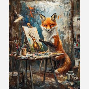 THE FOX PAINTER'S REGAL PORTRAIT