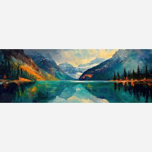 THE TRANQUIL WATERS OF LAKE LOUISE