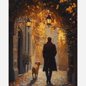 AUTUMN STROLL BENEATH THE LANTERNS