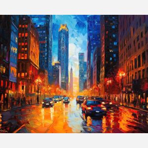 CHICAGO STREETS BENEATH TWO SUNS