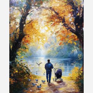 MORNING PROMENADE BY THE RIVER