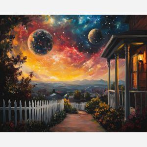 SUBURBAN PORCH ON AN EXOPLANET