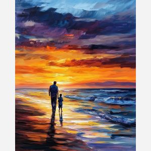 SUNSET WALK ALONG THE SHORES