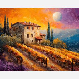 TUSCAN SUNSET ON THE MOON