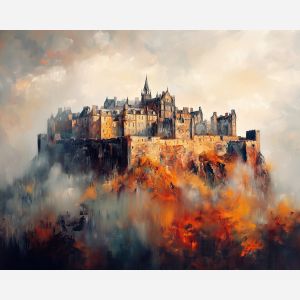 EDINBURGH CASTLE THROUGH THE MIST