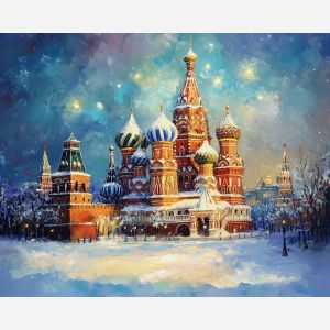 MOSCOW STREETS IN A FROZEN ATMOSPHERE