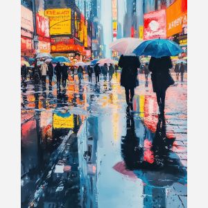 RAINY AVENUE REFLECTIONS