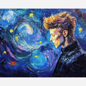 DAVID BOWIE NEON STARDUST