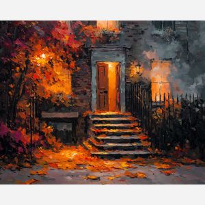 ASH AND EMBER LEAVES B&W