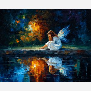 MIDNIGHT POND REFLECTION