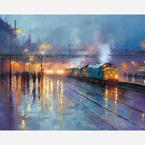 TRAIN STATION TWILIGHT