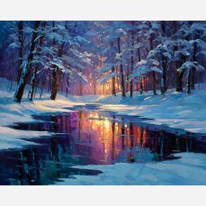 WINTER WOODLAND REFLECTION