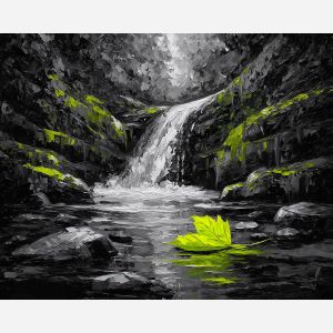 CHARTREUSE CASCADE B&W