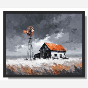 COPPER COMPASS - FRAMED