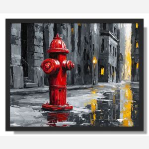 CRIMSON CASCADE - FRAMED