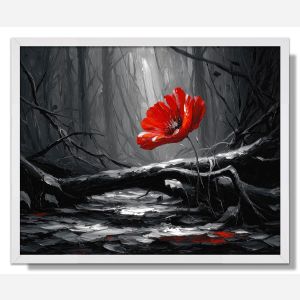 MONOCHROME BLOOM - FRAMED