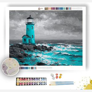 TEAL TOWER - Paint by Numbers Full Kit